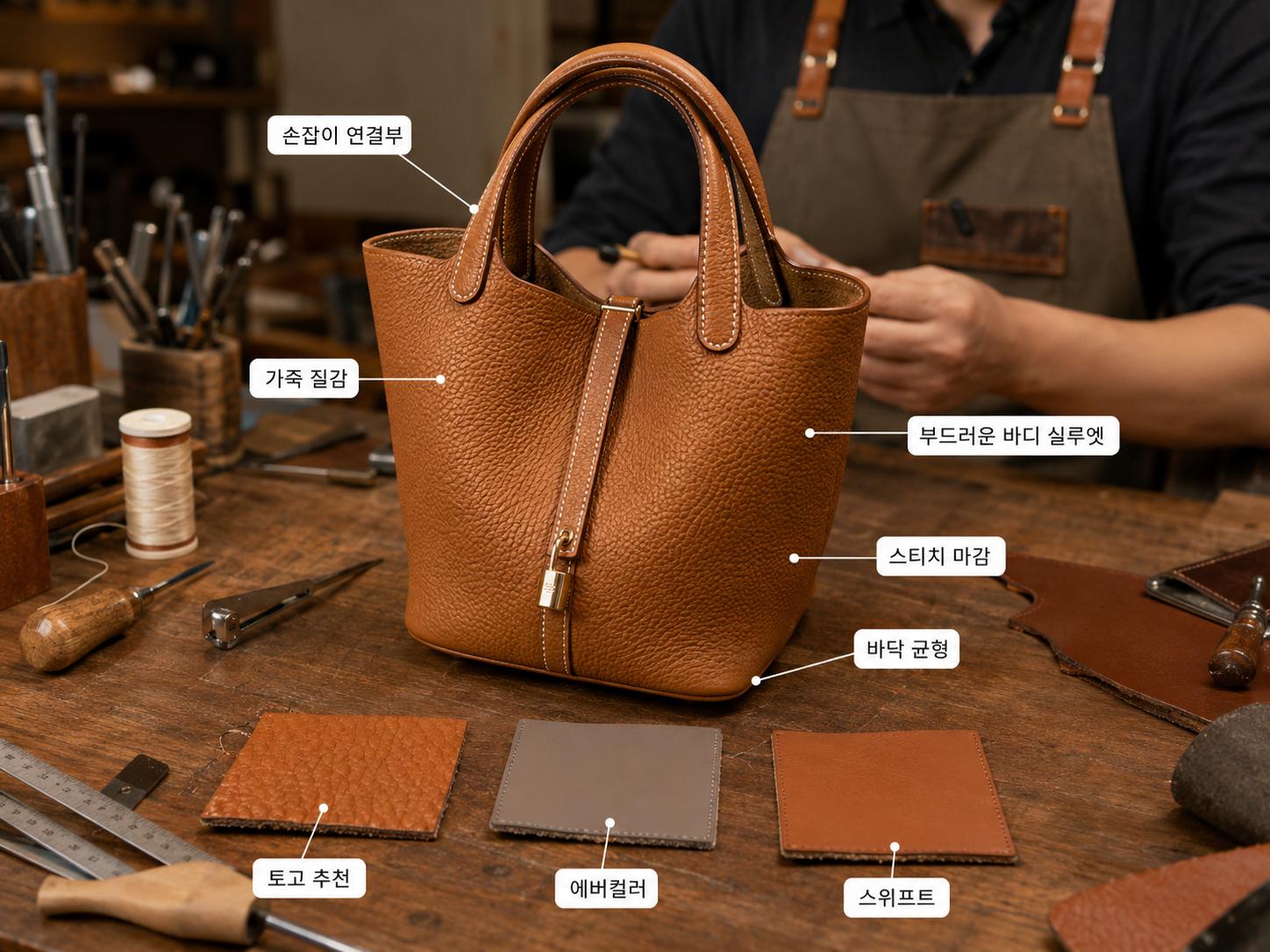 피코탄 올수공 가방 실사 사진